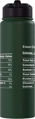 Family Matching Thanksgiving Tee for Family Funny Edam Cheese Thanksgiving Nutritional Fact Stainless Steel Insulated