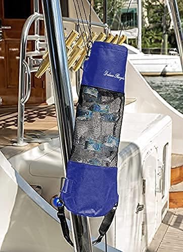 Portable Mesh Trash Bag for Boat - Washable Leakproof Outdoor Garbage Bags for Boat, Kayak or Camper Lightweight