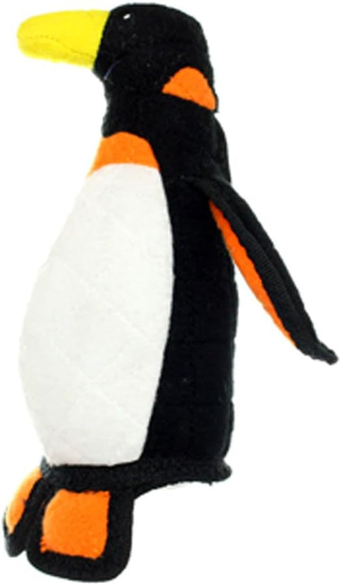 TUFFY World's Tuffest Soft Dog Toy - Zoo Junior Penguin with Squeakers, Durable for Interactive Play