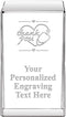 Thank You with Heart 3.5" Signature Crystal Award, Customized Thank You with