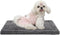 Washable Reversible Dog Bed Mat, Soft Fluffy Pet Kennel Pad for Large, Medium, Small Dogs, 21 x 13 Inch, Gray