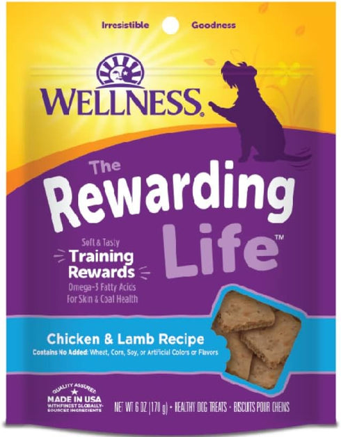 Wellness-Wellbites Natural Grain Free Soft Dog Treats, 4 Flavor (Beef & Turkey, Chicken & Venison, Chicken & Lamb,