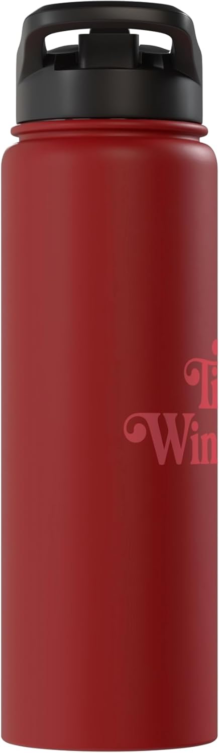 Time to Wine Down Social Club Time to Wine Down Stylish Retro Quote Stainless Steel Insulated Water Bottle