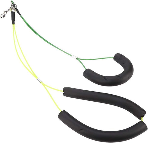 Oumefar Adjustable Pet Grooming Leash, No-Sit Haunch Holder Restraint for Dogs Cats Grooming Table Arm (Yellow+Green)