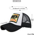 Vintage Half Mesh Baseball Cap Embroidery Western Washed Denim Trucker Cap Cotton Sun Hat Adjustable Unisex