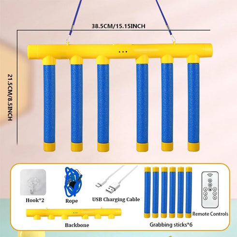 3 Tendry Reflex Drop Sticks Challenge Game, Hand Eye Coordination Training Toy, Upgrade Remote Control Adjustable Speed