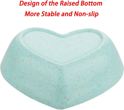 3 Pack Small Hamster Food Dish, Cute Shape Bowls for Hamster, Hedgehog, Small Animals (Green, Blue, Pink)