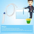 Aquarium Manual Water Changer, Gravel Cleaner Syphon Tube for Fluids Transfer with 59in Long Pipe