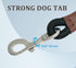 Short Dog Leash, 12 Inch Rope Traffic Handle Leash, 1/2" Strong Nylon Dog Tab Training Leash for Medium/Large/Ex-Large Dogs Outdoor Walking Black