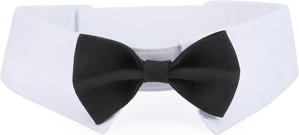 Segarty Dog Bow Tie, Adjustable Black Bowtie Collar for Extra Large Dogs, Comfortable Cotton Grooming Accessory