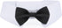 Segarty Dog Bow Tie, Adjustable Black Bowtie Collar for Extra Large Dogs, Comfortable Cotton Grooming Accessory