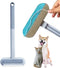 Pet Hair Remover, 4 in 1 Cat and Dog Hair Remover with Extra Long Handle, 17-Inch for Furniture and Carpet