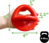 6" 3" 4" Alpha - Pacifier - Durable Long-Lasting Rubber Dog Fetch Chew Toy for Training - Choose Your Color - L W H