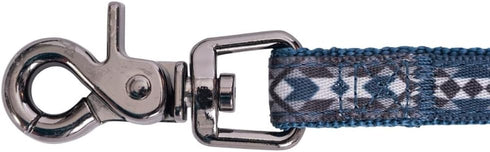 Wrangler Southwest Overlay Blue Dog Leash - Southwest Design for M-XL Dogs