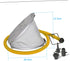 1set INOOMP Foot Operated Dual Purpose Inflator Pump for Inflatable Boats Canoes Toys Compact Aluminum Alloy Design