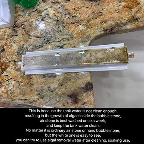 Carefree Fish DIY Aquarium Nano Materials Air Stone Strip ?, Fish Tank Bubbler for Fantasy Bubble Walls, Super Tiny