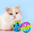 Colorful Interactive Dog Toys for Medium to Large Breed Dogs, Hollow Ball with Bell Inside for Relieving Boredom