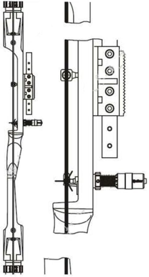 Recurve Bow Limbs Center Line Adjustment Module Calibration Detector, Black Center Shot Alignment