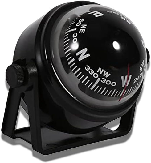 Kodrily Car Compass Marine Dash Mount, LED Boat Compasses with Adjustable Mounting Bracket,