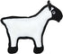 TUFFY World's Tuffest Soft Dog Toy; Barnyard Sheep; Squeakers; Multiple Layers; Made Durable, Strong & Tough;