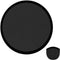 1PC Foldable Flying Disc Fans with Bags, 9.8'' DIY Handheld Black Egde