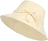 Women Cotton Bucket Sun Hat Summer Wide Brim Beach Hat UV Protection Outdoor Hat Floppy Fishing Hat for Vacay Hiking Travel