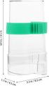 POPETPOP 2Pcs Automatic Bird Water Feeder, Transparent Plastic Water Dispenser for Parakeet Cockatiel Lovebird