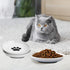 CSD Cat Food Bowl (3 Pack) - Ceramic Cat Bowls with Nonslip Silicone Bottom, Whisker Friendly, 200ml Capacity