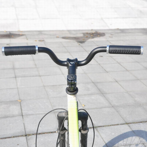 UPANBIKE 25.4mm Bike Handlebar Riser, 80mm Aluminum Alloy, 520mm Length for Fixed Gear Road Bicycle (Black)