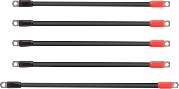Golf Cart Battery Cables for EZGO TXT 1994-Up (36 & 48 Volt), Ultra-Long Pure Copper Wire Lugs, 4 Gauge Heavy Pressure