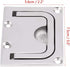 Tbest Flush Ring Pull Handle, Stainless Steel Boat Flush Hatch Locker Cabinet Pull Handle for Marine Yacht Boating
