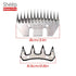 Clipper Blades 13 Tooth Straight Blade Replacement - Universal Sheep Cutter Blades Set with 2 x Oil Lubricant