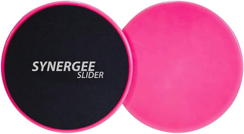 Synergee Core Sliders, Dual Sided Use on Carpet or Hardwood Floors for Abdominal Exercise Equipment