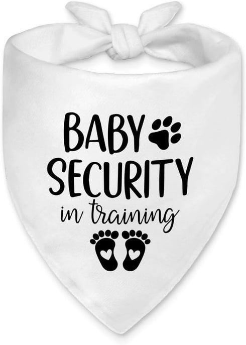 Vgrti Baby Security in Training Funny Dog Bandana Pregnancy Announcement, Pregnancy Dog Bandana,