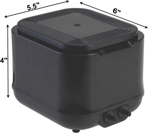 AQUANEAT Powerful Aquarium Air Pump, 250GPH, 10W, Dual Outlets for up to 300 Gallon Fish Tank