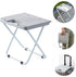 1pc Veemoon Portable Folding Stool Multi-Purpose Outdoor Chair Lightweight -Skid Design for Camping Gardening Fishing