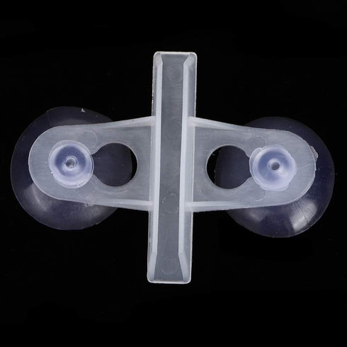 Zerodis 40 Pcs Aquarium Separation Clip, PVC Fish Tank Suction Cup Divider Support Clip with 80 Suction Cups