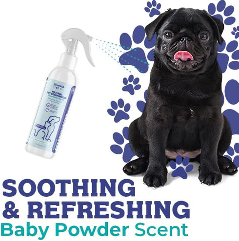 Pets Pet Deodorant & Odor Neutralizer with Oat & Aloe, Quick-Drying Spray for Dogs, Baby Powder Scent
