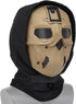 Tactical Full Face Protection Wild Mask with Hood Scarf and Night Vision Adapter Base