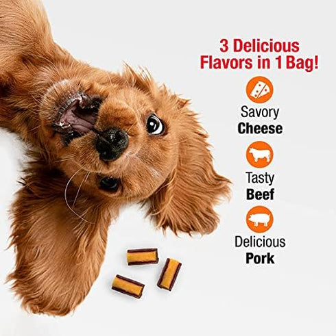 4 Oz Good'n'Fun Good 'n' Tasty Triple Flavor Roll Ups Cheese, Beef, Pork