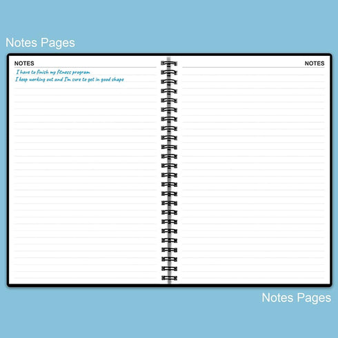 Fitness Planner for Women & Men - A5 Workout Log Book to Track Weight Loss, GYM, Bodybuilding Progress - Daily Health &