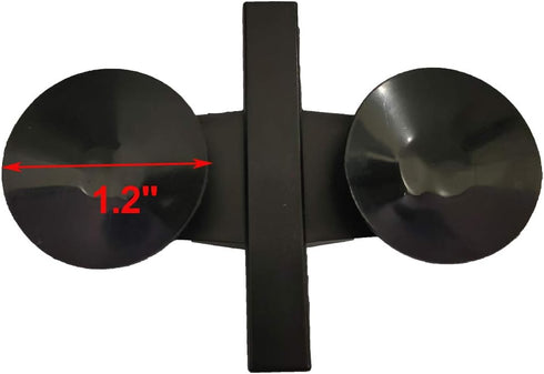 AQUANEAT 12 Pack Aquarium Divider - Black Suction Cup Divider, Plastic Sheet Isolation Holder for Fish Tank