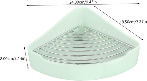 JUMPLAWN Chinchillas Triangle Ceramic Rabbit Litter Box Non-Slip Mat Portable Bunny Toilet for Guinea Pigs and Small