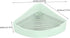 JUMPLAWN Chinchillas Triangle Ceramic Rabbit Litter Box Non-Slip Mat Portable Bunny Toilet for Guinea Pigs and Small