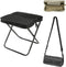 Qiyraexy Foldable Backpack Stool, Mini Outdoor Camping Stool, Portable Collapsible Chair with Carry