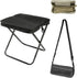 Qiyraexy Foldable Backpack Stool, Mini Outdoor Camping Stool, Portable Collapsible Chair with Carry