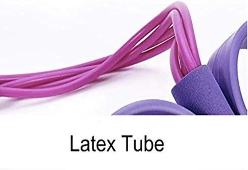 Upgrade 4-Tube Abdominal Waist Leg Slimming Trainer, Elastic Pull Rope for Arm Legs Stretching Workout Equipment