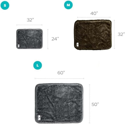 Pet Parents Pawtect Blanket, Premium Waterproof Cat & Dog Blanket with WickQuick & Sherpup Technology, Slate 24x32