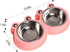 Skrtuan Stainless Steel Pet Bowls - Double Food & Water Bowls for Dogs, Cats, Non-Slip Feeder