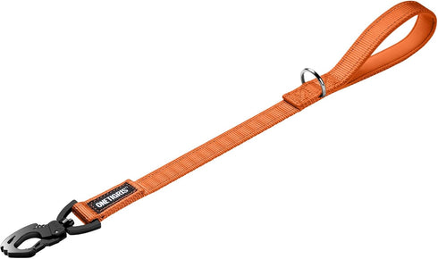 OneTigris Bolt Short Traffic Dog Leash for Small Medium Large Dogs (Orange, M)